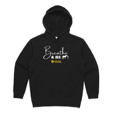 Breathe and Be  - Womens Premium Hood Thumbnail