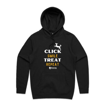 Click treat smile repeat! (dog) - Mens Stencil Hoodie Thumbnail