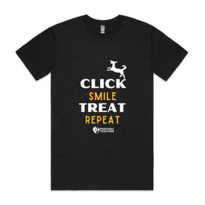 Click treat smile repeat! (dog) - Mens Staple T shirt Thumbnail
