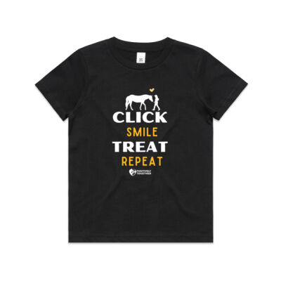 Click treat smile repeat! (horse) - Kids Youth T shirt Thumbnail