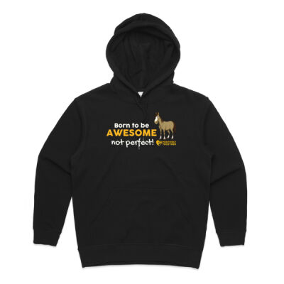 Born to be awesome HORSE  - Womens Premium Hood Thumbnail