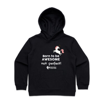 Born to be Awesome UNICORN  - Kids Supply Hoodie Thumbnail