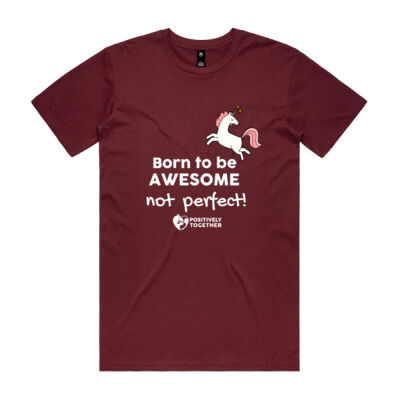 Born to be Awesome UNICORN  - Mens Staple T shirt Thumbnail