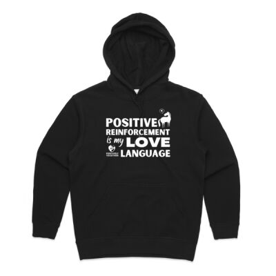 Positive reinforcement is my love language (HORSE)  - Womens Premium Hood Thumbnail