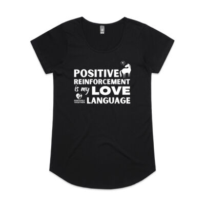 Positive reinforcement is my love language (HORSE)  - Womens Mali Tee Thumbnail