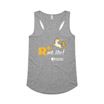 R+ Rockstar - AS Colour Womens Yes Racerback Singlet Thumbnail